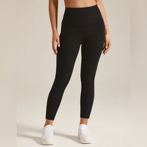 Beyond Yoga Spacedye Out Of Pocket High Waisted Midi Legging Darkest Night sz M